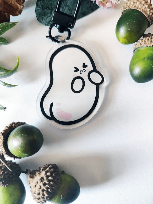 Ghost Bum Acrylic Keychain