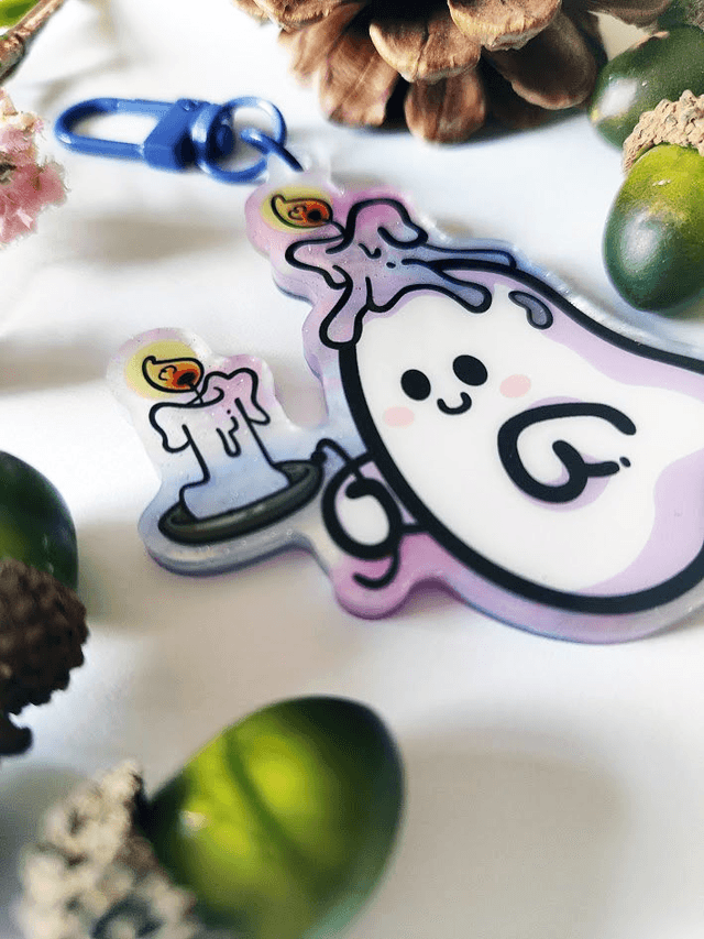 Candlelight Ghost Keychain