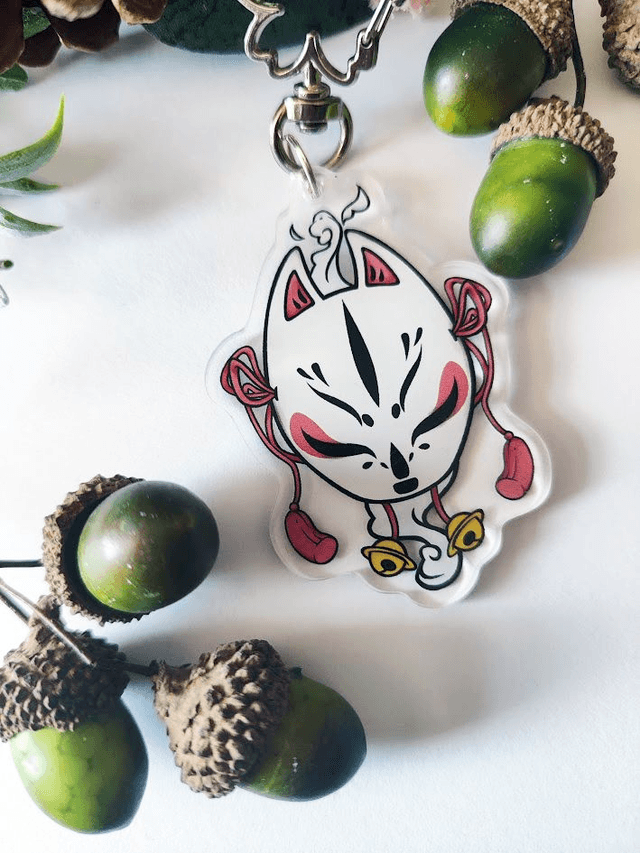 Kitsune Keychain
